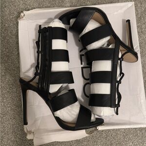 Aldo Black High Heel Strappy Heels